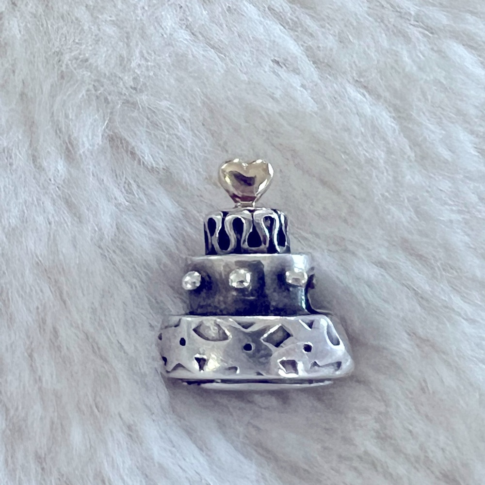 Pandora Silver Wedding Cake Charm